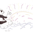 Illustration for article titled Panda and Manatee Share a Beautiful Moment